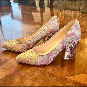 Nine West Pink Block Heels